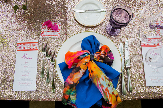 Parker Palm Springs Wedding Place Setting Inspiration
