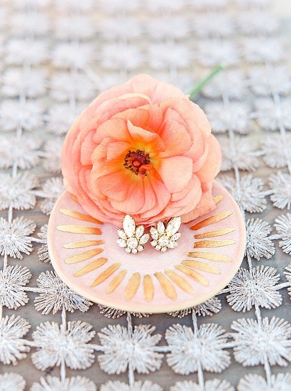 Copper & Coral Wedding Jewlery