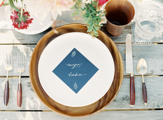 Colorful intimate dinner party