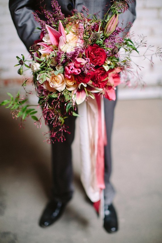 Berry and marsala bouquet