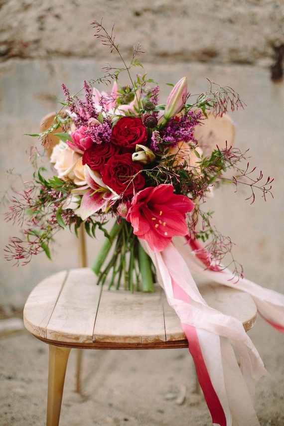 Berry and marsala bouquet