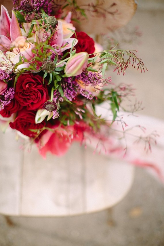 Berry and marsala bouquet