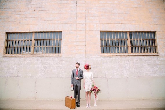 Industrial berry & marsala wedding inspiration