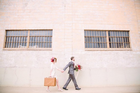 Industrial berry & marsala wedding inspiration