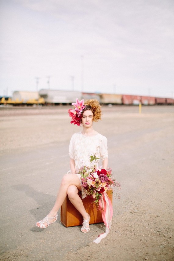Short wedding dress