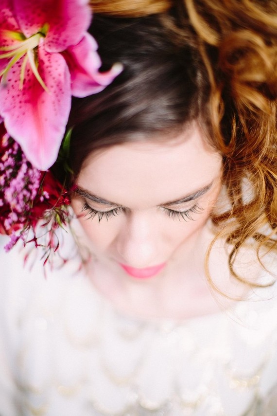 Berry and marsala floral crown