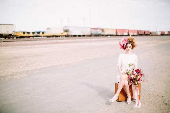 Industrial berry & marsala wedding inspiration