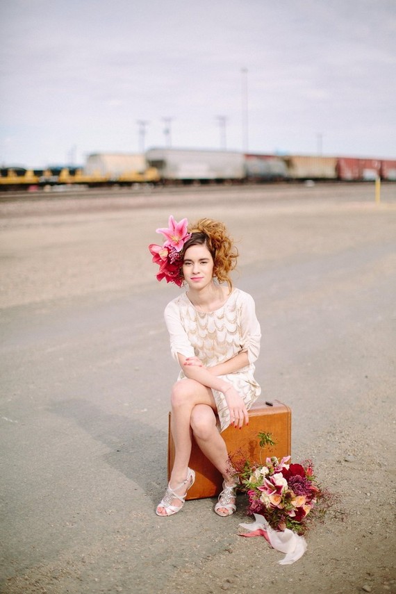 Berry and marsala bouquet