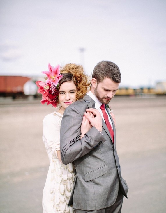 Berry and marsala floral crown