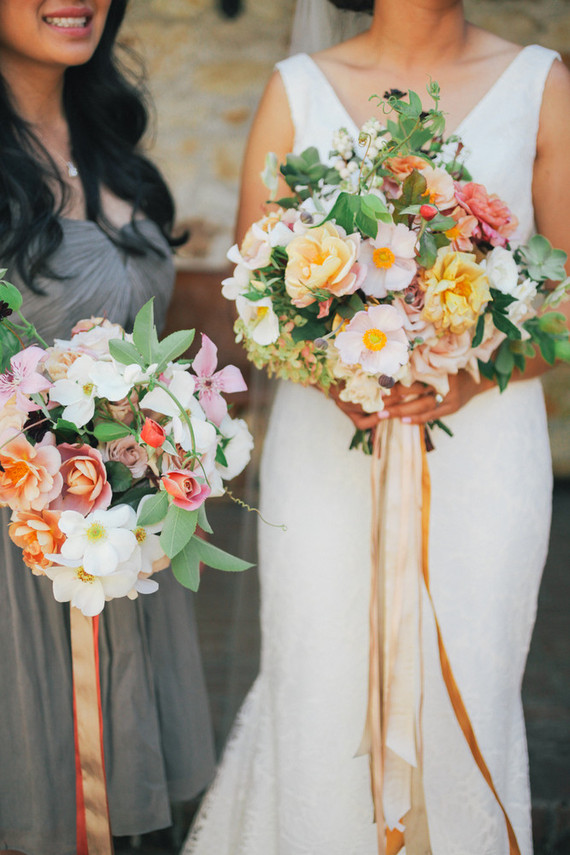 Pastel bridesmaid bouquet