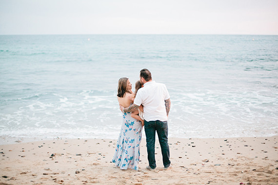 Beach maternity photos by Megan Welker