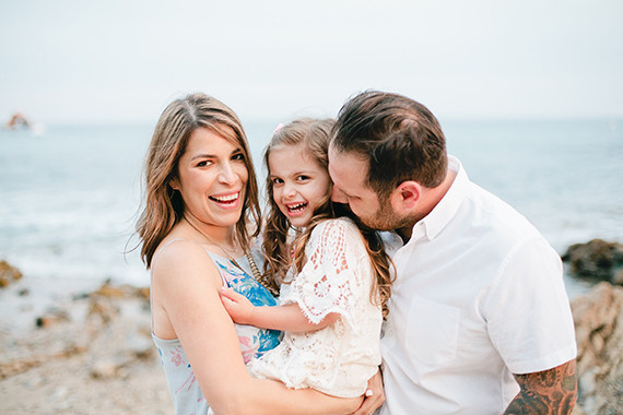 Beach maternity photos by Megan Welker