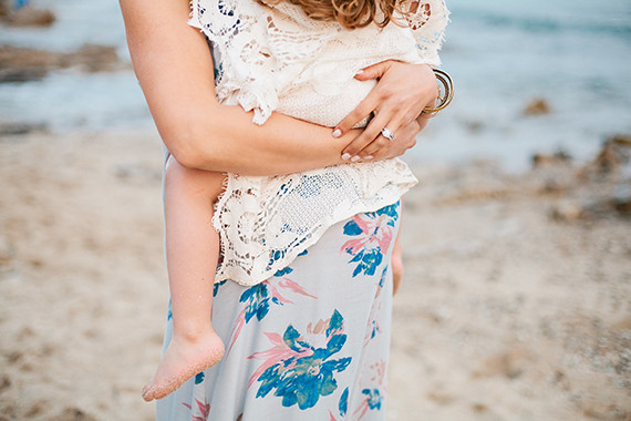 Beach maternity photos by Megan Welker