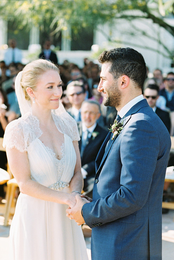 Outdoor California wedding ceremony