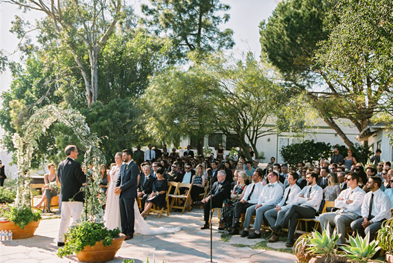 Outdoor California wedding ceremony