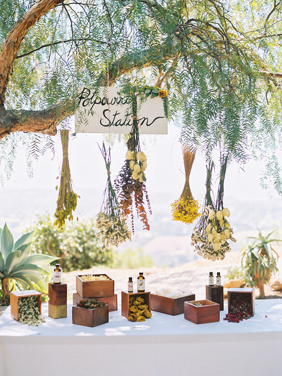 Potpourri favor station Inspiration