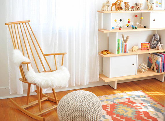 Midcentury Girl's Nursery Design Wedding Inspiration