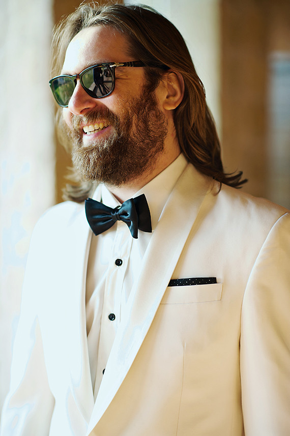 White grooms tux
