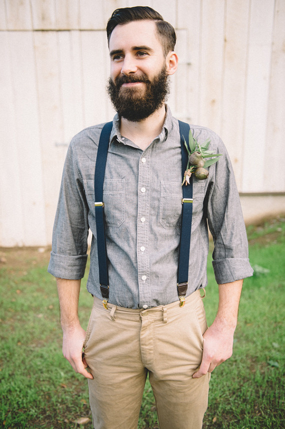 Bearded hipster groom