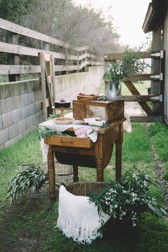 Kinfolk inspired dessert table