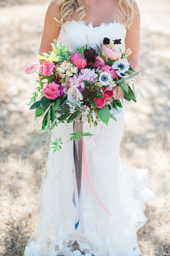 Colorful rustic bouquet