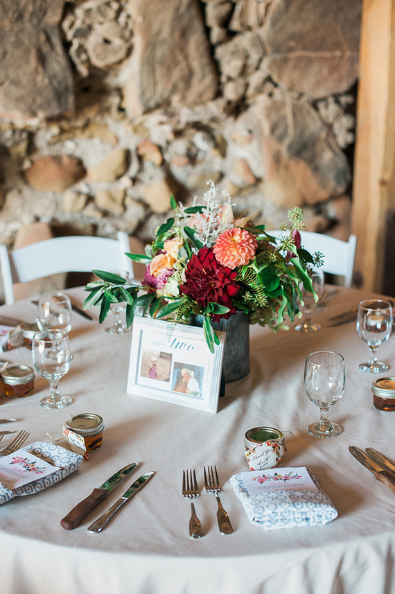 Rustic barn tablescape