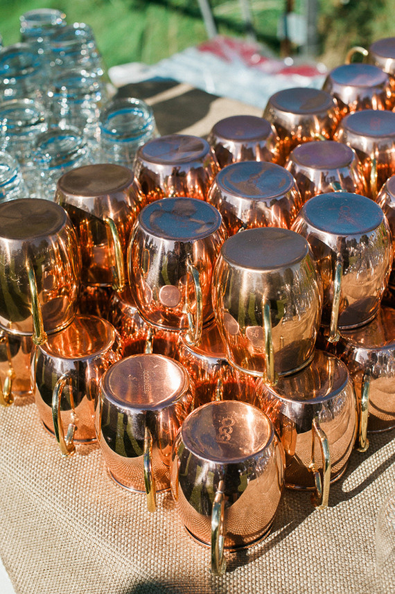 Copper mugs