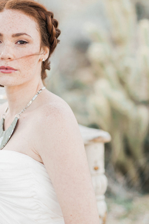 Desert bridal portrait