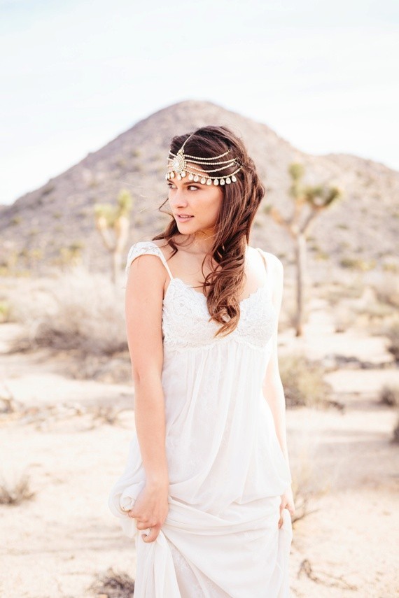 Desert bride head dress