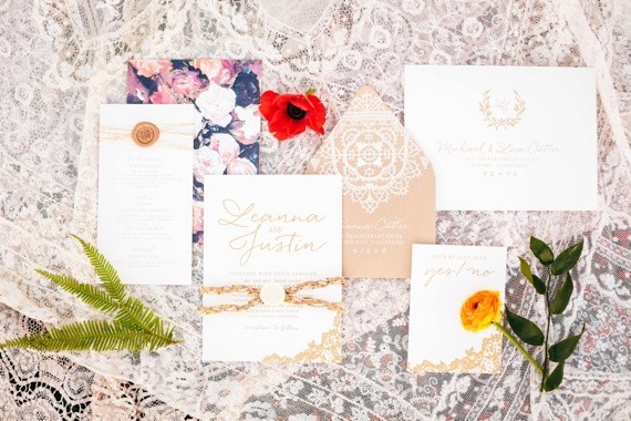 Desert inspired wedding invitation