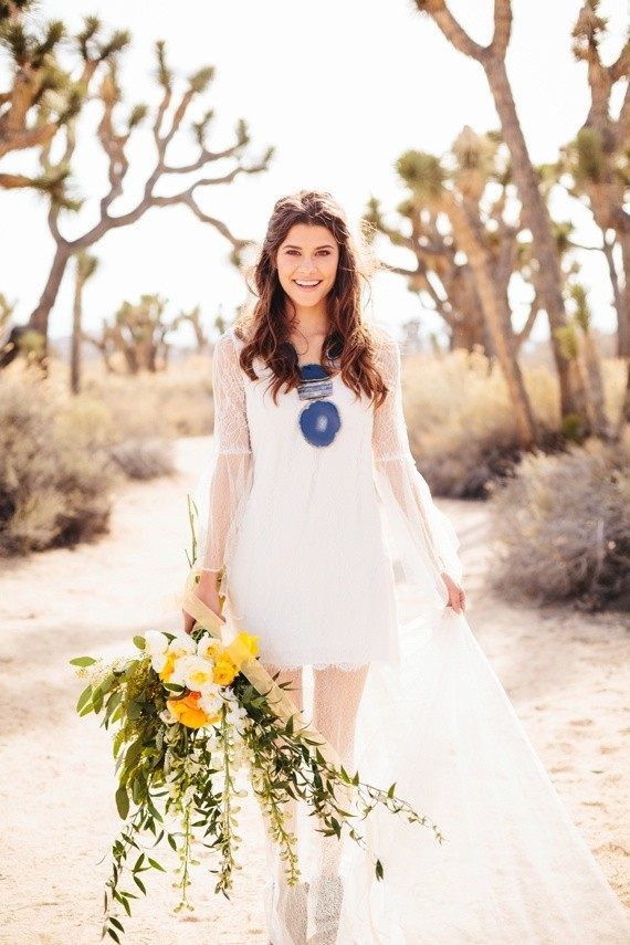 Desert bride portrait