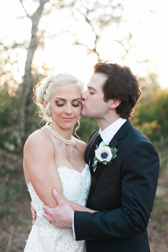 Outdoor wedding portrait
