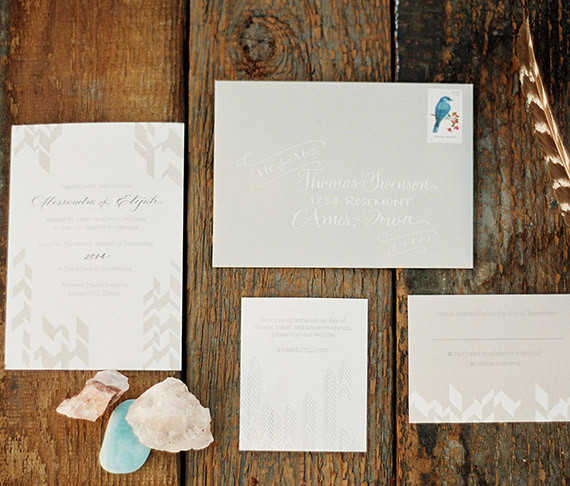Beige Bohemian invitations