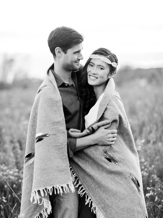 Black and white ranch portrait