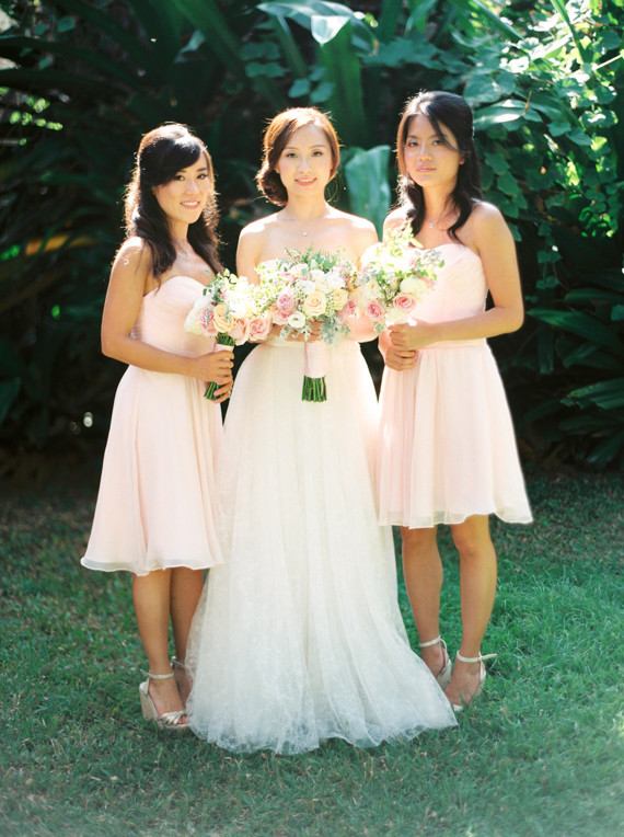 Blush bridesmaids dresses