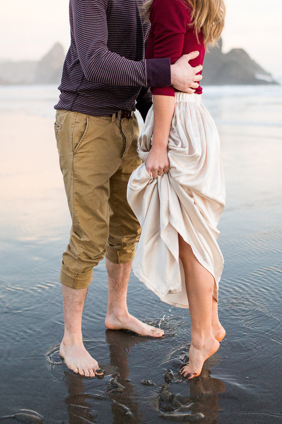 Beach engagement photoshoot