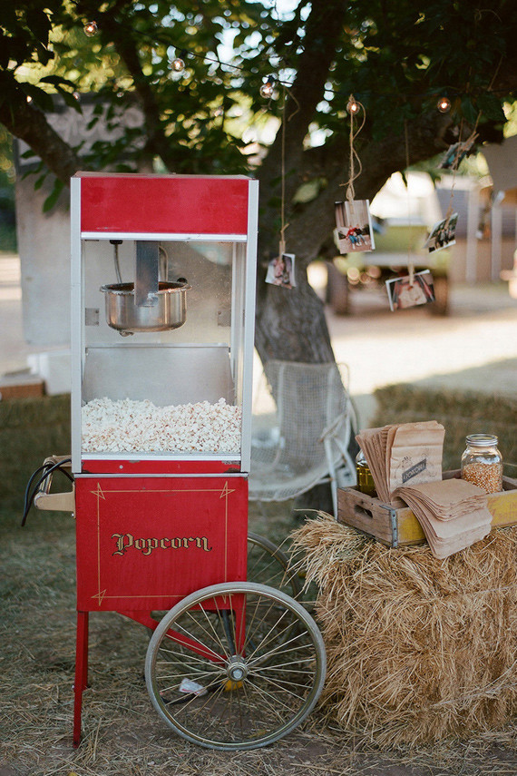 Old school popcorn machine