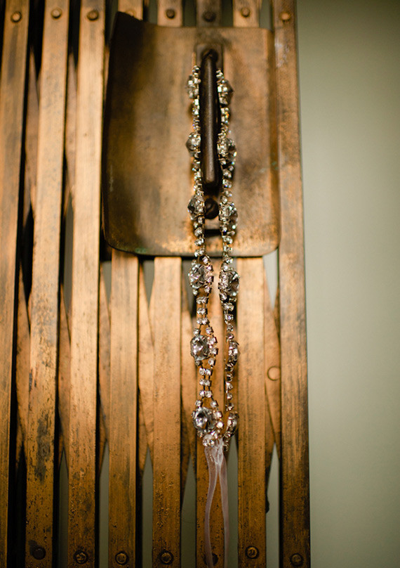 Gold wedding dress belt