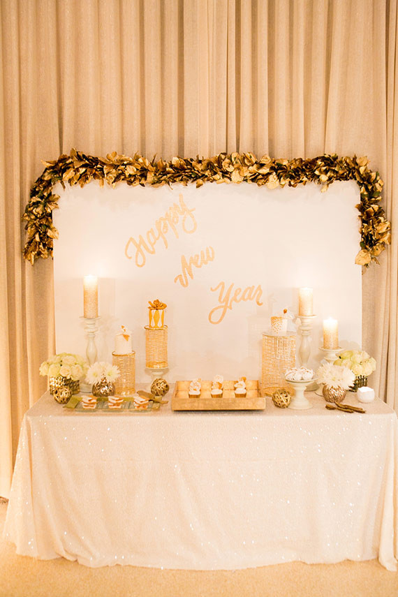 New Years dessert table