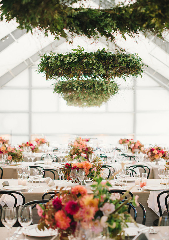 Modern ranch wedding reception