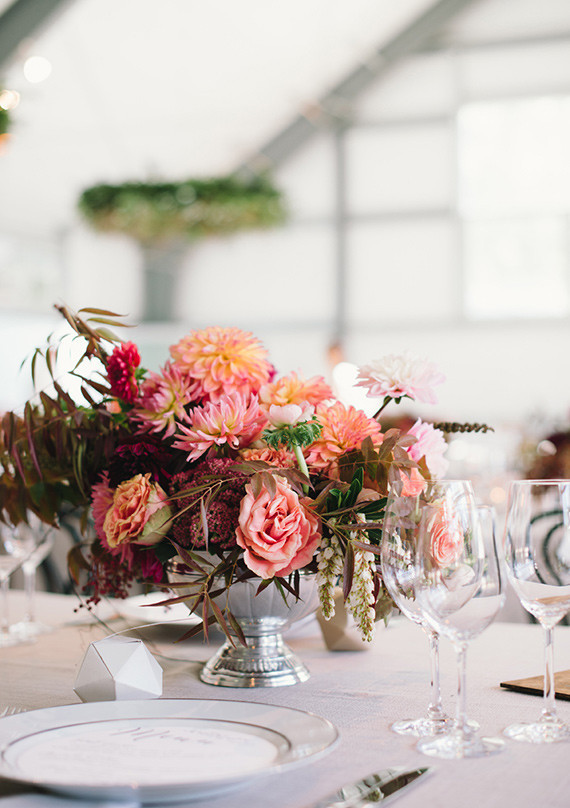 Colorful modern centerpiece