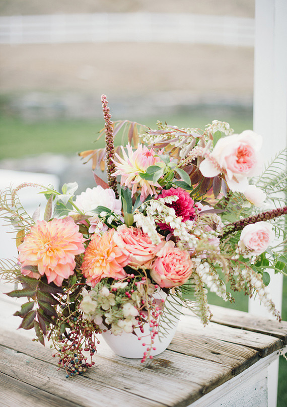 Colorful modern centerpiece