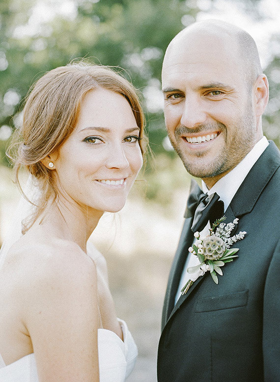 Outdoor wedding portrait