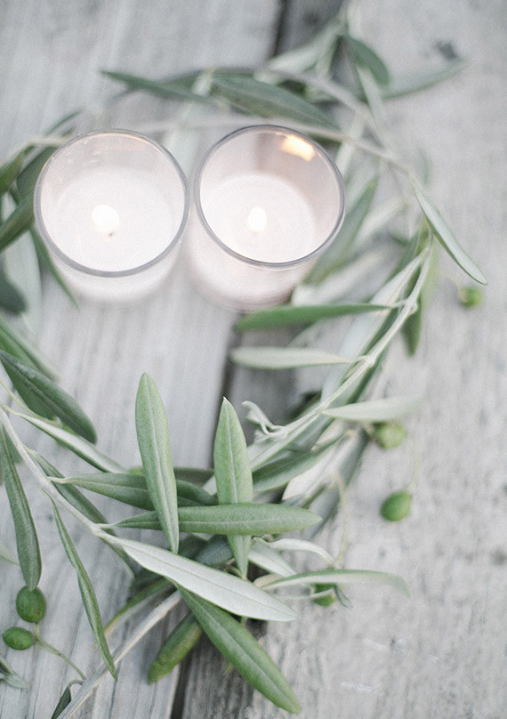 Olive branch wedding decor