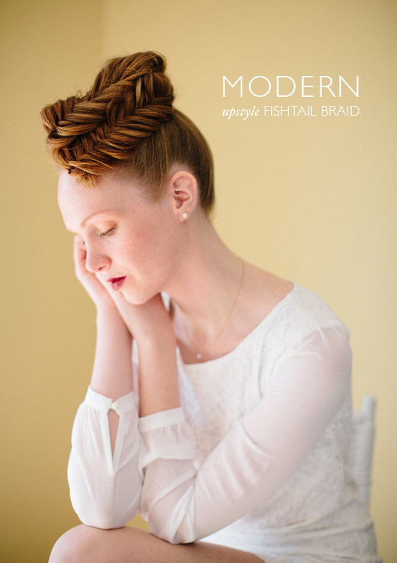 Modern fishtail braid hairstyle