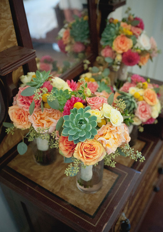 Colorful modern Mexican bouquets Inspiration