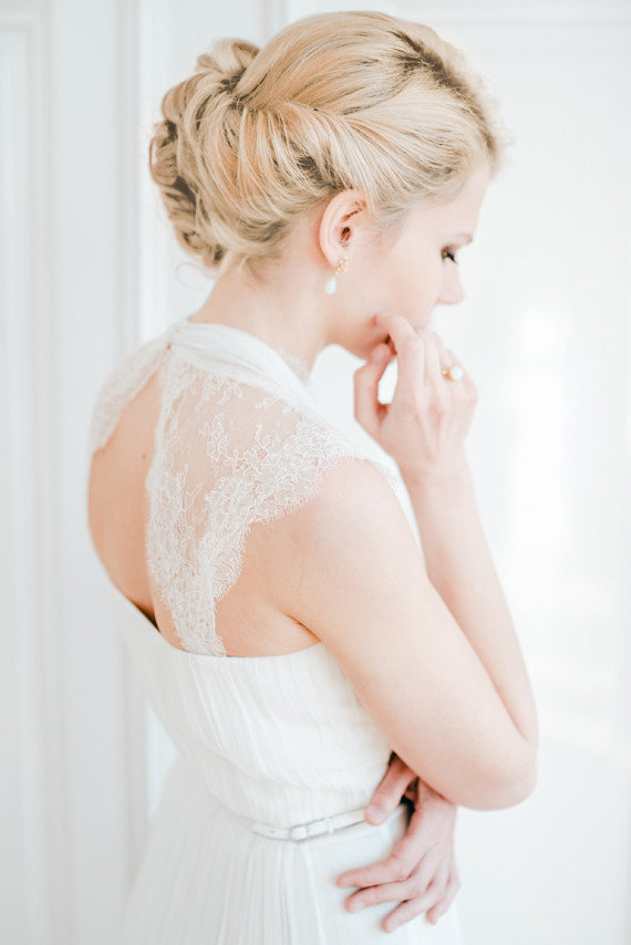 Romantic bridal updo