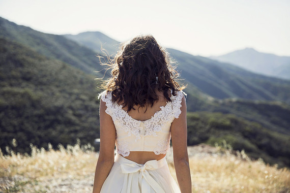 Two-piece wedding dress