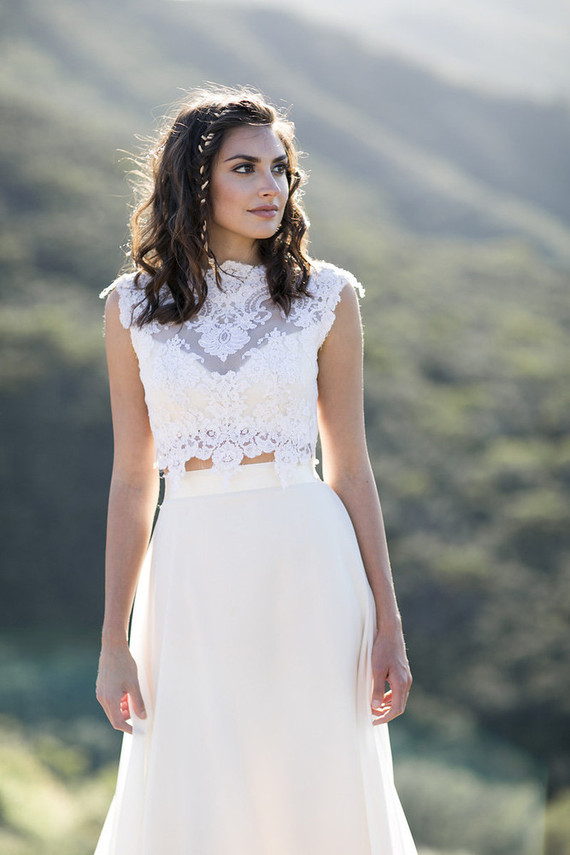 Two-piece wedding dress