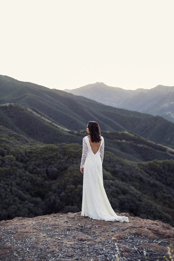 Low back wedding dress